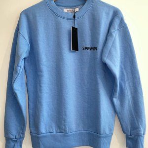 SPRWMN Sky Fleece Tiny Logo Sweatshirt 